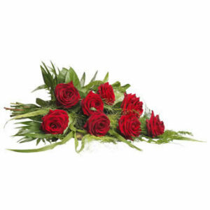 Rouwboeket rood